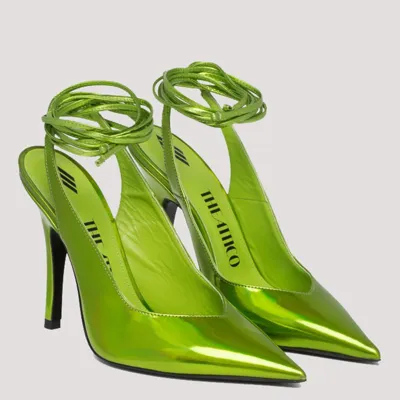 Attico The  Lime Green Venus Pumps