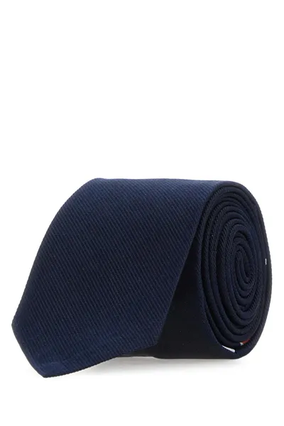 Thom Browne Midnight Blue Silk Tie