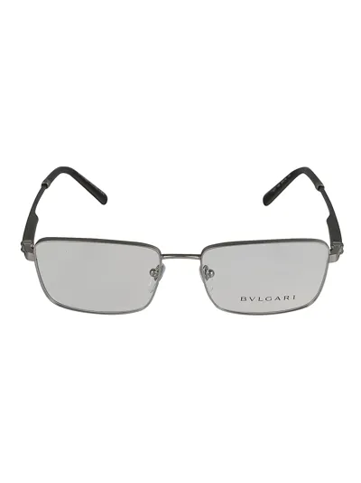 Bulgari Metal Rim Square Lens Glasses In 195