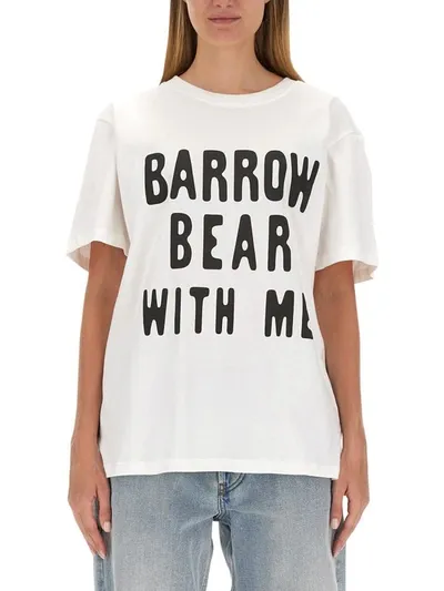 Barrow T-shirt With Logo In White