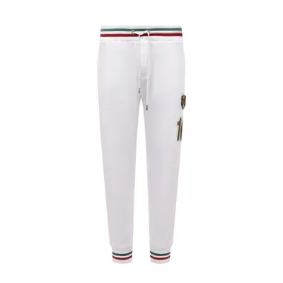 Dolce & Gabbana Logo Sweatpants In White