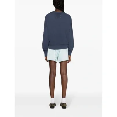 Maison Margiela Reverse Cotton Sweatshirt In Blue