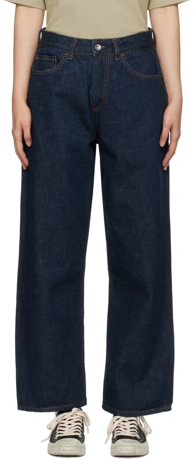 Ymc You Must Create Indigo Silver Jeans In 40-indigo