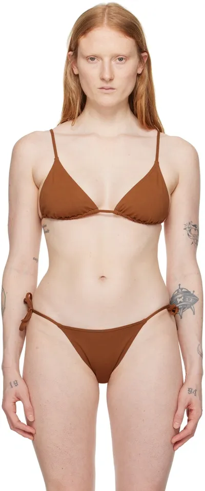 Eres Brown Mouna Bikini Top