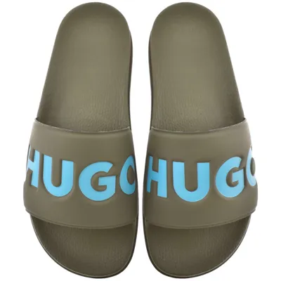 Hugo Match Sliders Green