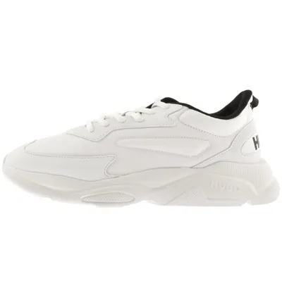 Hugo Leon Runn Trainers Natural White