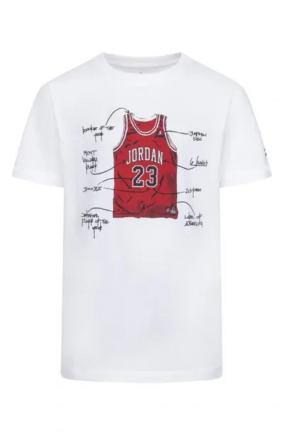 Jordan Big Kids' "the Jersey" T-shirt In White