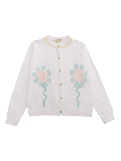 Stella Mccartney Knitted Cardigan In White