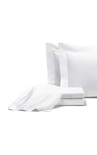 Frette Grace Cotton Queen Sheet Set In White