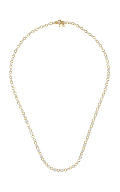 Jade Ruzzo Diana 18k Yellow Gold Diamond Chain Necklace