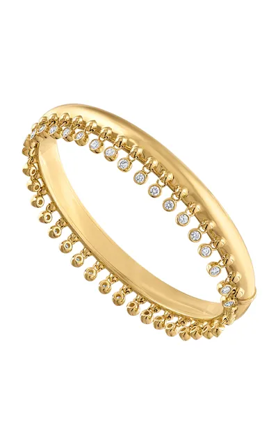 Jade Ruzzo Tennessee 18k Yellow Gold Diamond Bangle