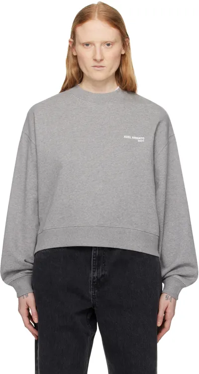 Axel Arigato Gray Legacy Sweatshirt In Green