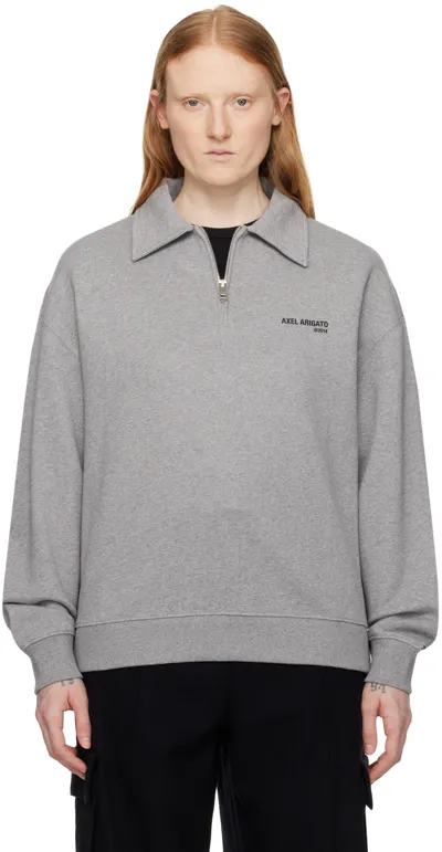 Axel Arigato Gray Remi Sweatshirt In Grey Melange