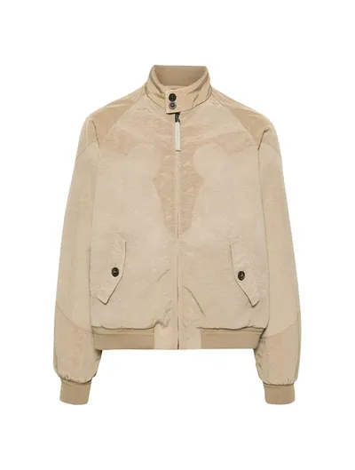 Maison Margiela Yoke Canvas Jacket In Brown