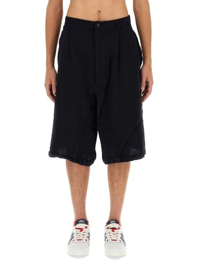 Comme Des Garçons Oversize Bermuda Shorts In Blue