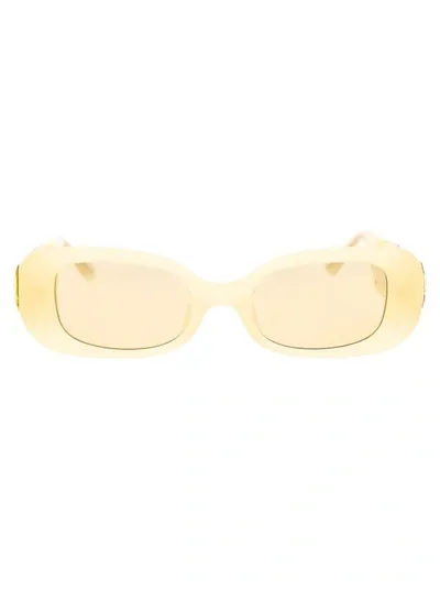 Linda Farrow Lola Sunglasses In Yellow