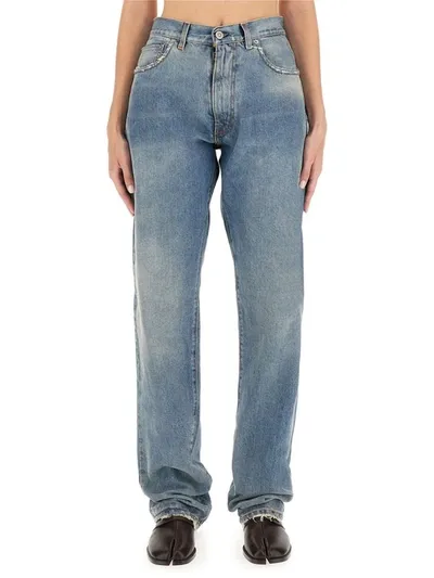 Maison Margiela Jeans  Woman Color Blue In Denim