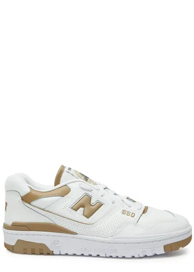 New Balance 550 Panelled Leather Sneakers In White