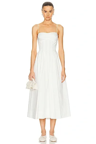 Simkhai Simikhai Kittiya Sleeveless Midi Dress In White