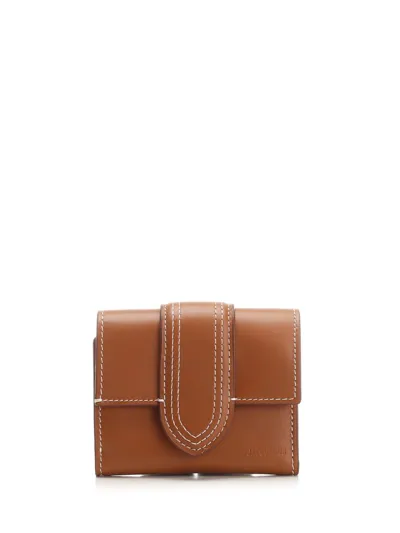 Jacquemus Le Compact Bambino Wallet In Brown