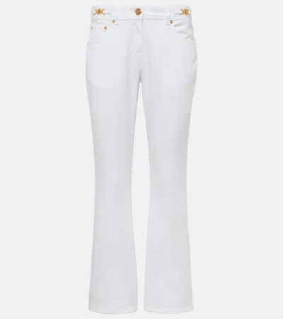 Versace White Cotton Jeans