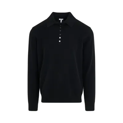 Loewe Polo Sweater In Black