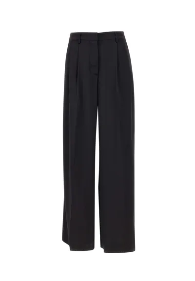 Remain Birger Christensen Satin Trousers In Black