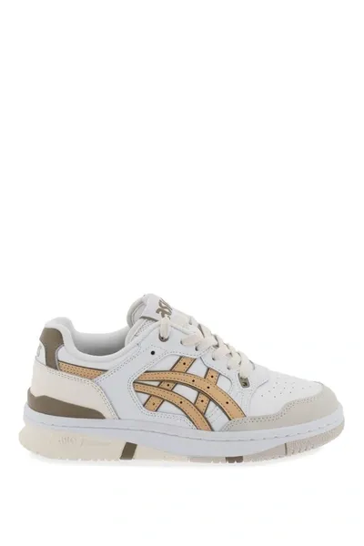 Asics Ex89 Sportstyle Sneakers In White/honey Beige At Urban Outfitters In Mixed Colours