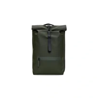 Rains Green Rolltop Rucksack W3 13320