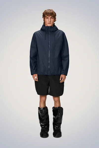 Rains Lohja Jacket Navy In Blue