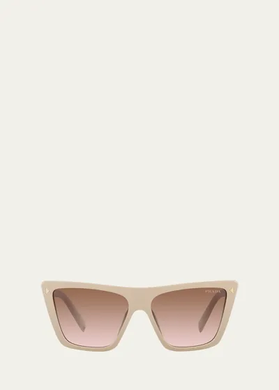 Prada Sonnenbrille Im Butterfly-design In Pink