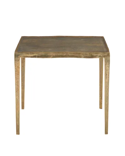 Bernhardt Benson Square End Table In Gold