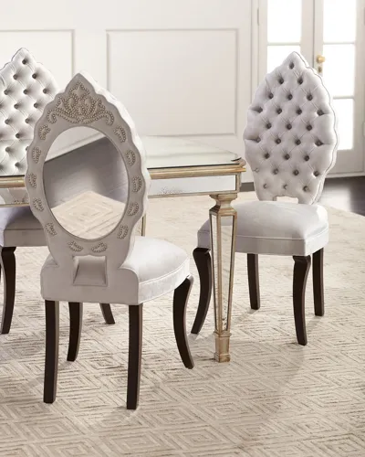 Haute House Luna Dining Chair In Silver