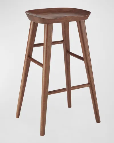 Euro Style Vieno Counter Stool In Walnut