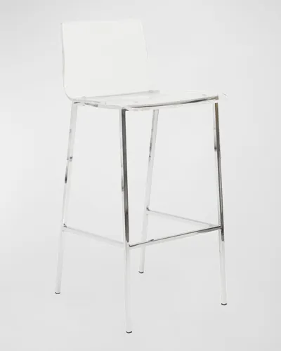 Euro Style Chloe Bar Stool In Clear