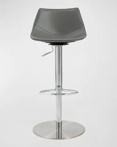 Euro Style Rudy Adjustable Stool In Grey