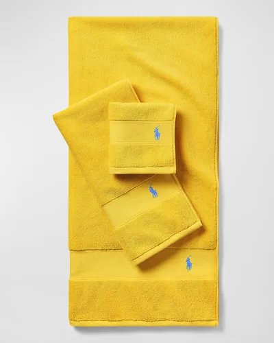 Ralph Lauren Polo Player Bath Towel In Yellowfin