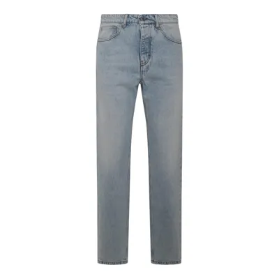 Ami Alexandre Mattiussi Ami Paris Mid Rise Straight Leg Jeans In Blue