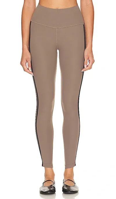 Splits59 Ella High Waist Airweight Crop Legging In Lentil & Black