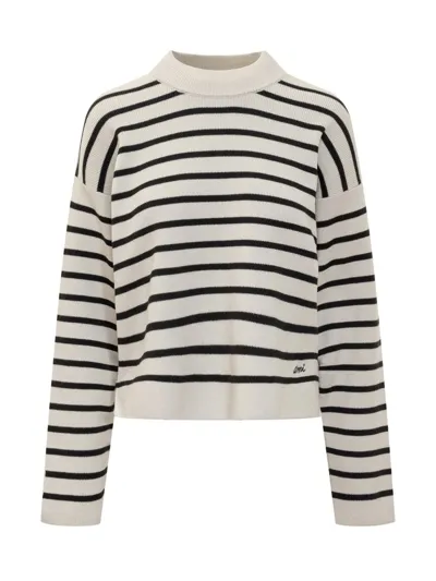 Ami Alexandre Mattiussi Ami Striped Long In White