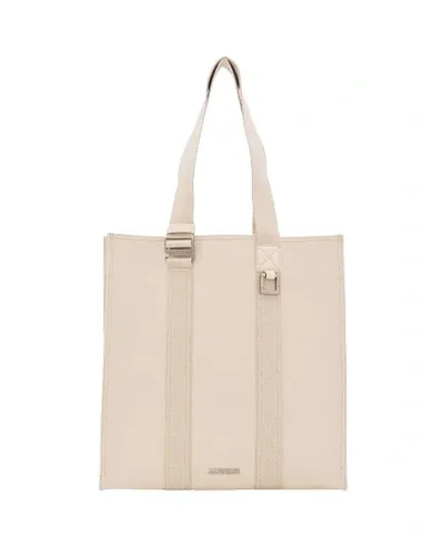 Jacquemus Le Cabas Cuerda Cotton Tote Bag In White