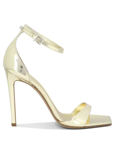 Paris Texas Stiletto Sandals In Gold