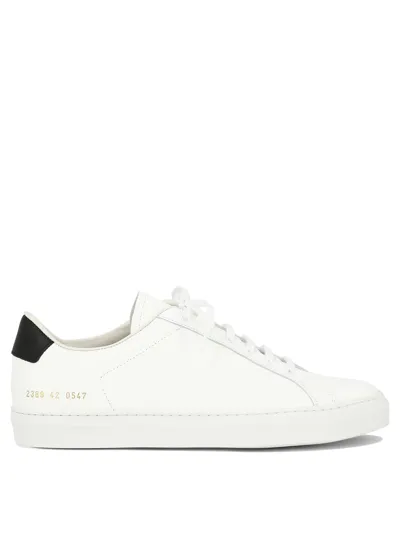 Common Projects Retro Low Leather Sneaker In White