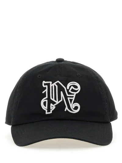 Palm Angels Baseball Cap In Black