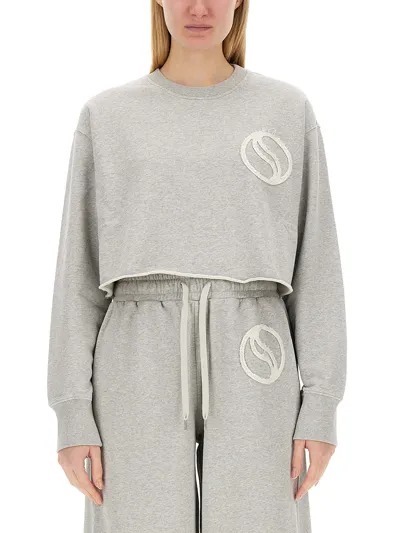 Stella Mccartney Sweatshirt With Logo In Grey