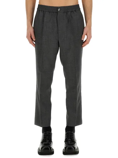 Ami Alexandre Mattiussi Wool Pants In Grey