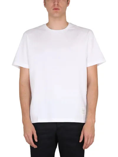 Thom Browne Cotton Piqué T-shirt In White