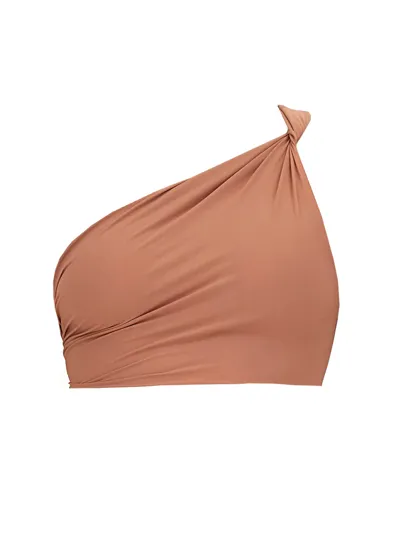 Rick Owens One-shoulder Bikini Top In Pink