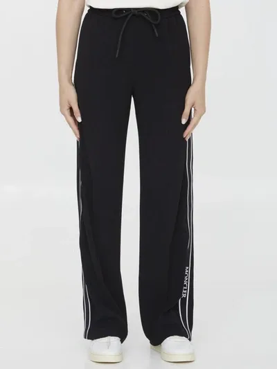 Moncler Logo Patch Track Pants In Black