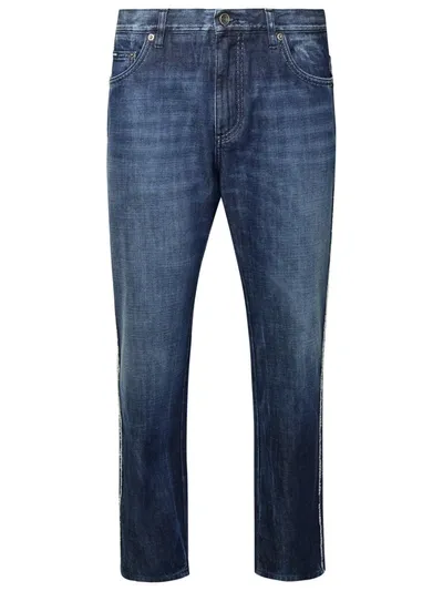 Dolce & Gabbana Blue Cotton Jeans